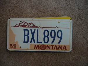 MONTANA 100 YEARS LICENSE PLATE BUY ALL STATES HERE FREE SHIPPING - Picture 1 of 1