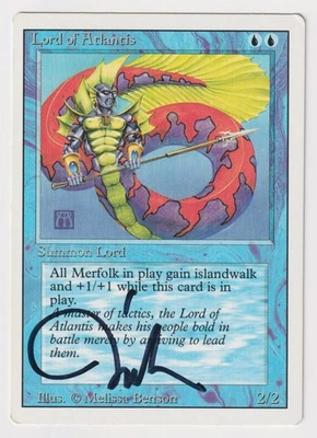 Signed Lord of Atlantis HP Revised Edition Artist Melissa A. Benson 1994 MTG! - Image 1 of 2