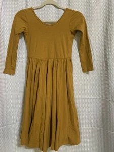 Vestido elástico Alice And Ames para mujer 10 amarillo mostaza patinador gótico - Imagen 1 de 6