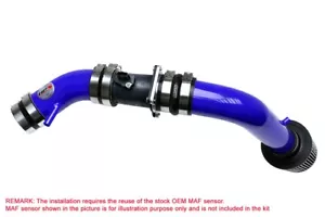 HPS Blue Cold Air Intake Kit Cool Long Ram CAI (Converts to shortram) 837-570BL - Picture 1 of 4