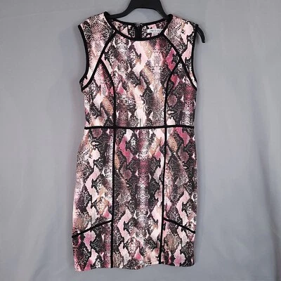 Vestido vaquero para mujer Jennifer Lopez midi sin mangas cremallera trasera talla 14 Foto 1 de 4