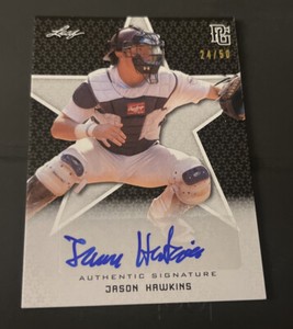 JASON HAWKINS 2020 Leaf Perfect Game PG Black Rookie Auto #24/50