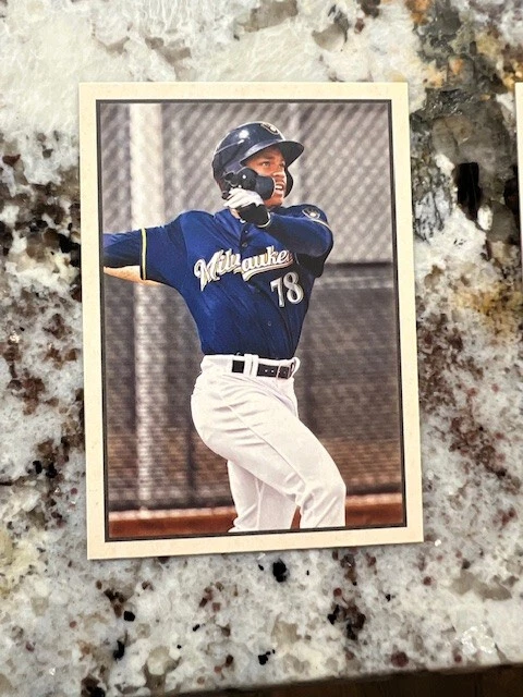 2019 BOWMAN HERITAGE PROSPECT RC CARD MILWAUKEE BREWERS COREY RAY #53P-128 - Image 1 of 1