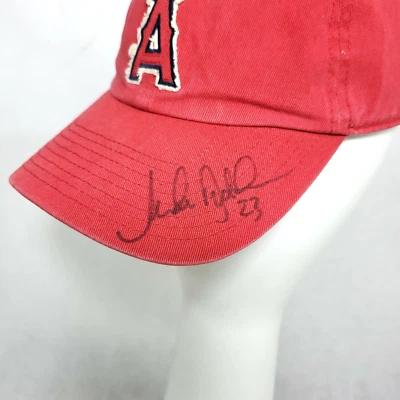 VINTAGE SIGNED Los Angeles Angels Anaheim Twins Enterprise Baseball Hat Cap - Image 1 of 4