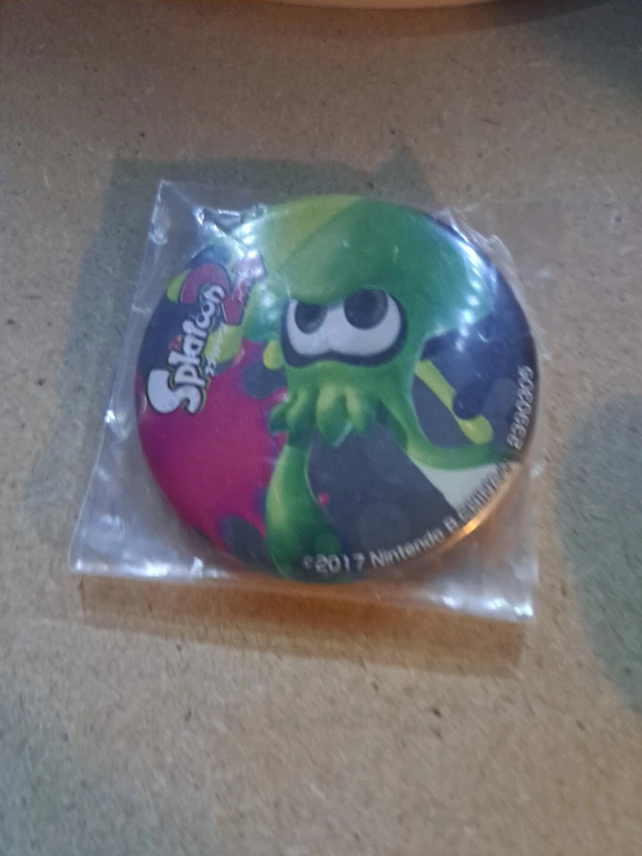 Splatoon 2  Green Squid Pin - Image 1 of 1