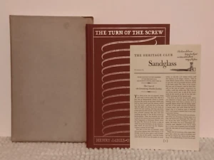 THE TURN OF THE SCREW-HENRY JAMES-1949 HC 1ST LIMITED ED W/SLIPCASE & NEWSLETTER - Imagen 1 de 7