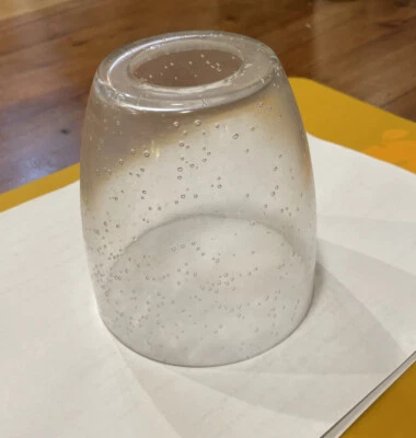 Hunter Fan 💡 Bubbled Glass Sconce/Cup, 52” M52-5B/I1M - Image 1 of 3