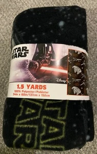 Star Wars fleece throw/blanket cut 1.5 yards 54 x 60 inches - Bild 1 von 2