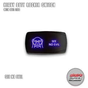 Interruptor basculante LED HORIZONTAL AZUL 5 pines luz doble 20A 12V ENCENDIDO APAGADO VER NO MAL - Imagen 1 de 6