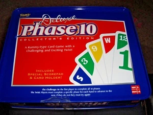 Juego de Cartas Deluxe Fase 10 Edición Coleccionista Lata Completo Excelente Estado - Imagen 1 de 4