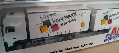 AWM LKW  1:87  DAF XF 95    Gardinen-Hängerzug   "Kohlmann  "   OVP   Nr. 76421 - Bild 1 von 4