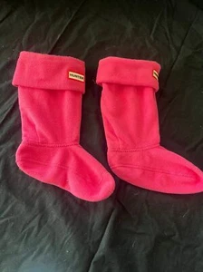 Hunter girls size 1-3 large pink boot liners socks athletic - Picture 1 of 4