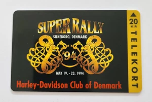 Harley-Davidson Telefonkarte SUPERRALLY 1994 Dänemark Denmark Rarität limitiert - Bild 1 von 2