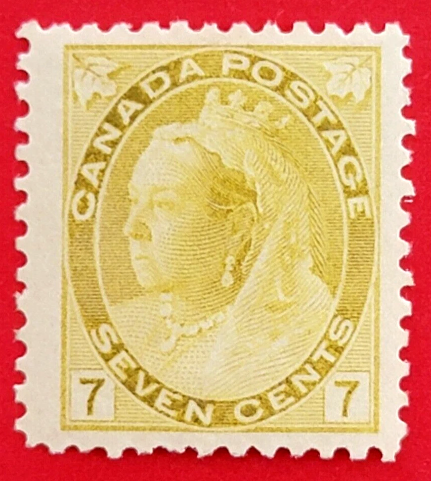 Canada Stamp #81 "Queen Victoria Numeral Issue" MH Jumbo - Image 1 of 1