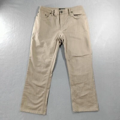 Pantalones Kenneth Cole Reaction rectos beige caqui para hombre talla 32x26 Foto 1 de 4