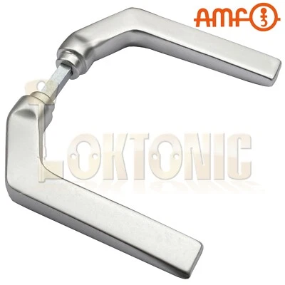 AMF 466G Cranked Lever Handle To Suit 140U Stainless Steel Cased Gate Sash Lock - Image 1 of 4