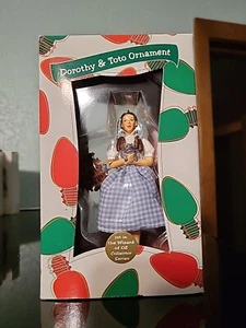 VTG RARE 1999 Wizard Of Oz Dorothy & Toto Ornament Exclusive Warner Bros.  - Picture 1 of 5
