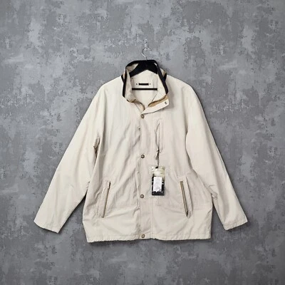 Brook Taverner Jacket Men's 46R Beige Long Sleeve Mock Neck Waterproof Button - Image 1 of 4