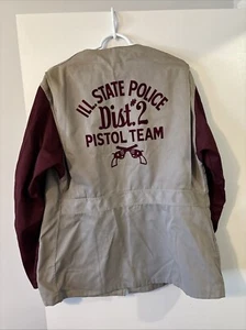 ILLINOIS STATE POLICE VINTAGE PISTOL TEAM BLOUSE SHIRT TOP! District 2 RARE ISHP - Picture 1 of 11
