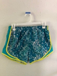 Nike Dri-Fit Blue/White/Yellow Workout Shorts - size S small womens - Picture 1 of 3