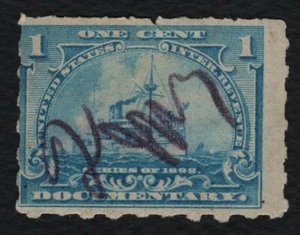 #R163p 1c Battleship, Used [2] **ANY 5=FREE SHIPPING** - Picture 1 of 1