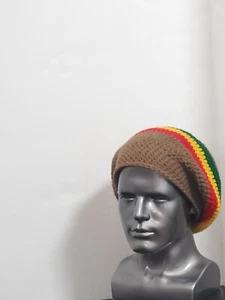 Boina Tam Sombrero Rasta Hippie Dreads Gorro Reggae Gorra Rastas Slouchy Talla Única - Imagen 1 de 7