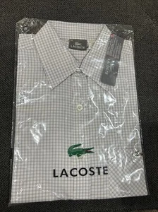 Lacoste Short Sleeve Button Down Men’s Dress Shirt With Pocket Size 38 NWT! - Picture 1 of 4