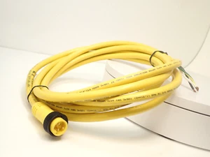 WOODHEAD BRAD CONNECTIVITY 1300060542 MALE STRAIGHT 12' AWG PVC CORD - Picture 1 of 3