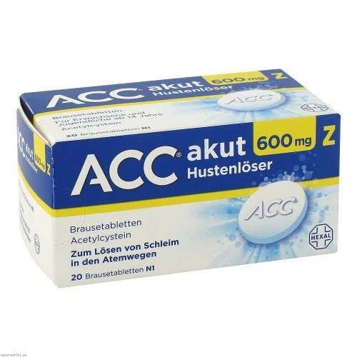 Hexal ACC akut 600 mg Hustenlöser - 20 Brausetabletten