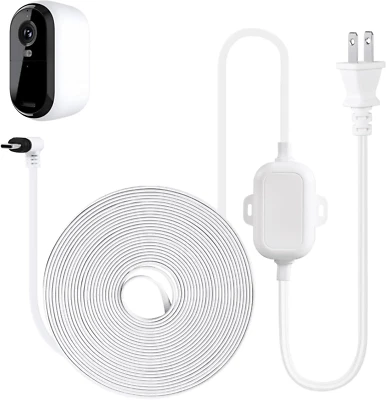 SKY DIRECT 25Ft Power Cable for Arlo Essential 2K Outdoor Security Camera Weatherproof Cord