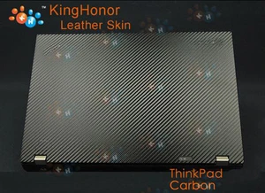 KH Laptop Carbon fiber Leather Sticker Cover Skin for Lenovo Thinkpad T460 T460P - Picture 1 of 9