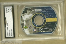Babe Ruth 1999 Upper Deck Powerdeck Athletes of the Century GMA 10 GEM MT