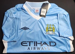 New Umbro Retro Manchester City Sergio Aguero Jersey size L! - Picture 1 of 9