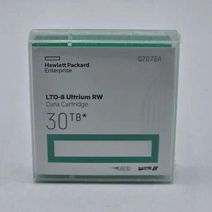 Nuova cartuccia dati Hewlett Packard LTO-8 Ultrium RW 30 TB Q2078A - Foto 1 di 3