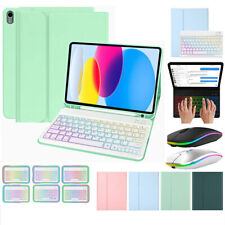 Bluetooth Keyboard Case Cover With Mouse For iPad 7/8th/9th 10th 5th Gen Air 5 4