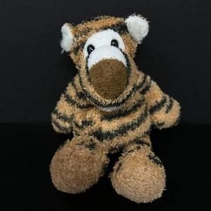 Manhattan Toy Co Tiger Plush 8" Stuffed Animal Brown Black Stripes Floppy 2004  - Picture 1 of 6