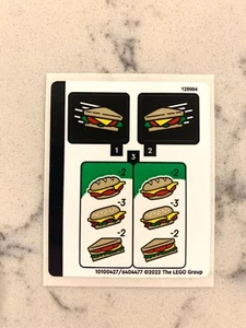 LEGO STICKERBOGEN für 40578 Sandwich Shop, Neu & Original! - Bild 1 von 1