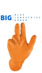 GRIPSTER Nitril Einweghandschuhe stark puderfrei orange EN Normen FFDCA - Bild 1 von 2