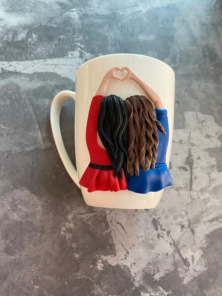 Taza Besties Personalizada, Nombre Personalizado Besties Sin Año Taza Cerámica Mejor Amigo Foto 1 de 1