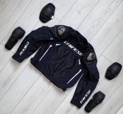 Mens Dainese Full Zip Super Rider D-Dry Motorcycle Racing Armored Jacket Size 58 - Image 1 of 4