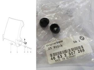 pezzo di serraggio parabrezza deflettore originale Bmw R100 GS 46632307266 - Picture 1 of 1