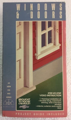 Hometime: Windows & Doors w/ printed Project Guide VHS PBS - Image 1 of 4