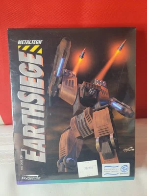 NEW SEALED EARTHSIEGE PC Game Dynamix 1994 CD-ROM MS-DOS Big Box COMPLETE CIB - Image 1 of 4