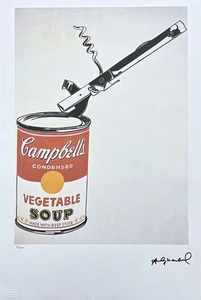 ANDY WARHOL - Cambell's Soup Vegetable - signed, numebered 56/100, 38 x 56 cm - Picture 1 of 7