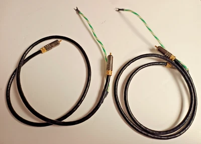 DPA / Deltec Black Slink Interconnect 1m Stereo WBT Plugs DECO - Image 1 of 4