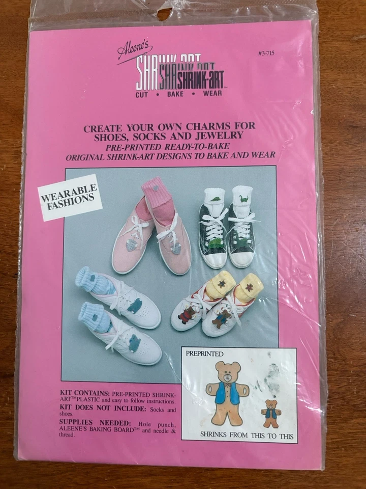 Primitive Pattern For  Craft Your Own Charms For Shoes Vintage Pattern & Uncut - Image 1 of 1