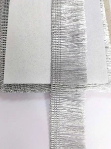 Zari Jhalar Fringe Border Lace Embellishment Crafts Lehenga Dupatta Decor 9 Yard - Picture 1 of 13