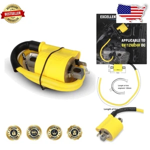 Motorcycle Ignition Coil 56.8KV 4T/2T CDI Scooter Dirt Bike High Power - Picture 1 of 9