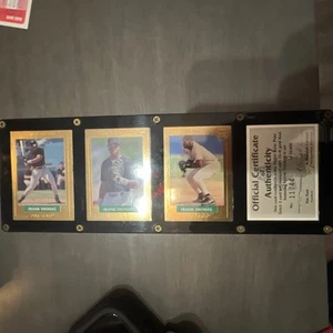 Frank Thomas 3 card set 1992 Front Row Pure Gold W/ Cert Of Auth 11744/20000 - Picture 1 of 8