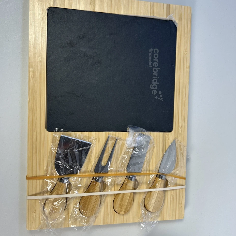 Juego de tabla de cortar queso financiero Core Bridge con herramientas nuevo juego Foto 1 de 1